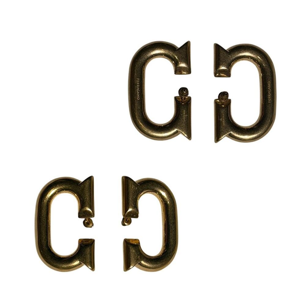Gold tone Big G earrings